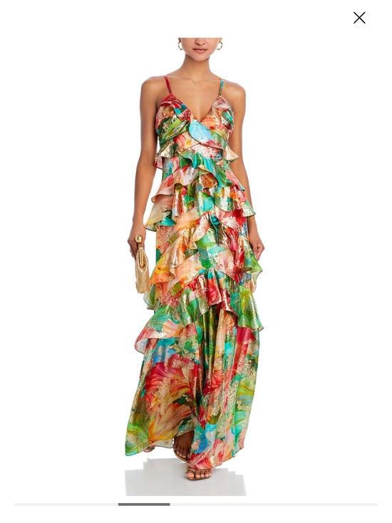 Ramy Brook Dresses & Skirts - Ramy Brook Multi-Color Floral Ruffle Dress